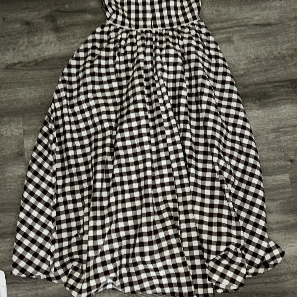 ❤️‍🔥Firm Price❤️‍🔥 NWOT WAYF Plaid Drop-Waist Midi Dress - Picture 12 of 13
